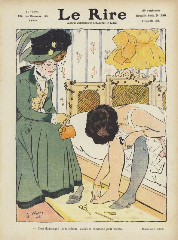 Illustration til Le Rire af Jacques Wely
