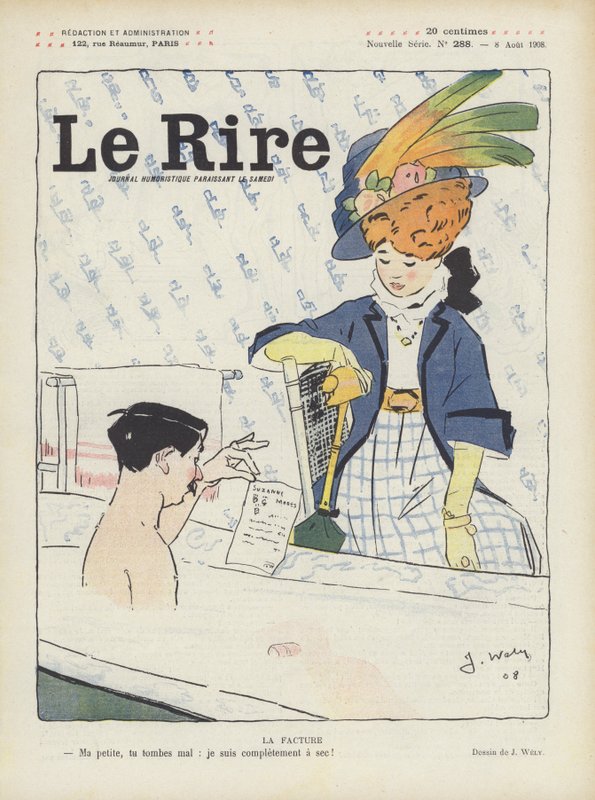 Illustration til Le Rire af Jacques Wely