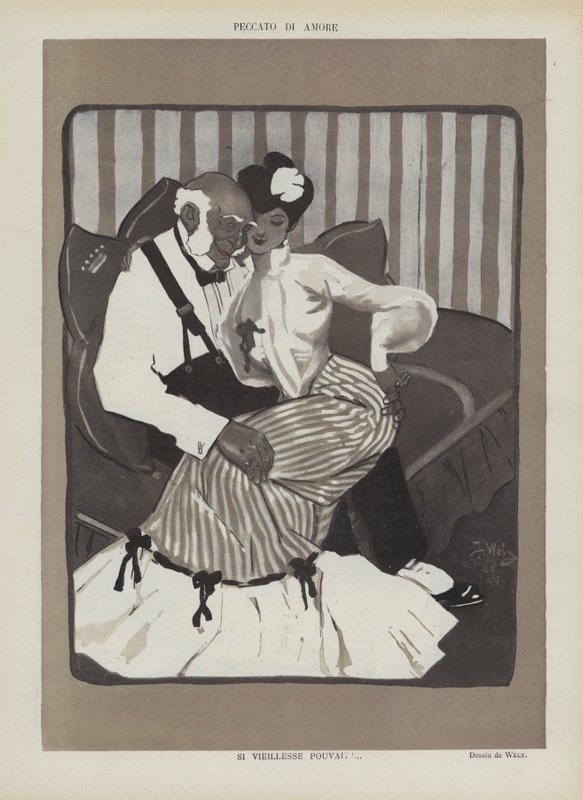 Illustration til Le Rire af Jacques Wely