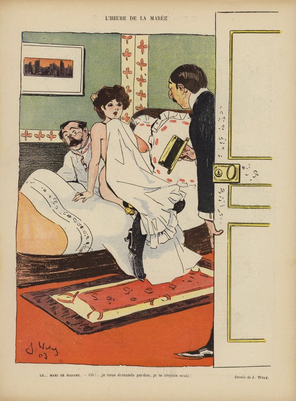 Illustration til Le Rire af Jacques Wely