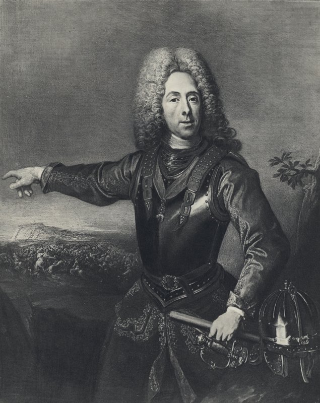 Prins Eugen af Savoyen (litho) af Jacques or Jakobus van (after) Schuppen