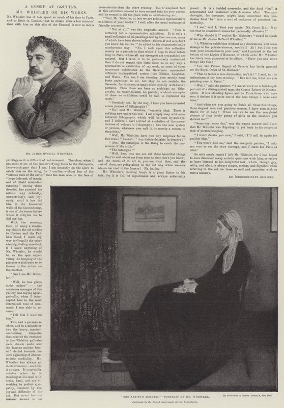 Mr. Whistler om hans værker af James Abbott McNeill Whistler