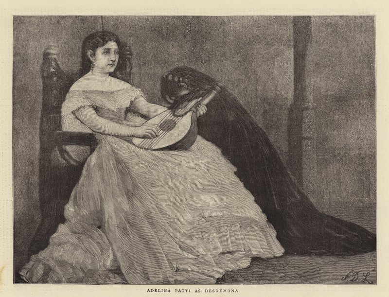 Adelina Patti som Desdemona af James Dromgole Linton