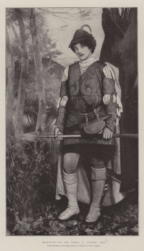 Rosalind, i udstillingen af Royal Institute of Painters in Water Colors af James Dromgole Linton