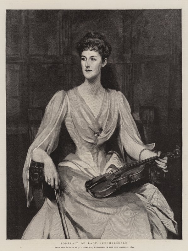 Portræt af Lady Skelmersdale af James Jebusa Shannon