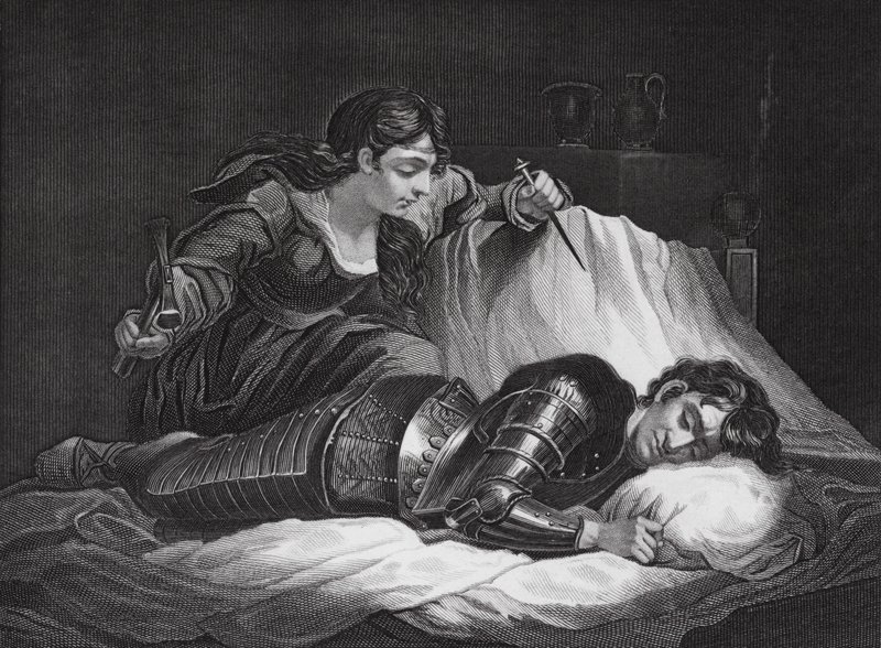 Jael og Sisera, Dommerne, kap. 4, v. 17, 22 (gravering) af James (after) Northcote