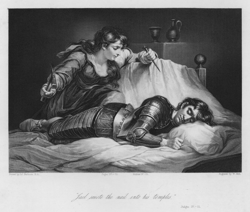 Siseras død, Dommere IV, 21 (gravering) af James (after) Northcote