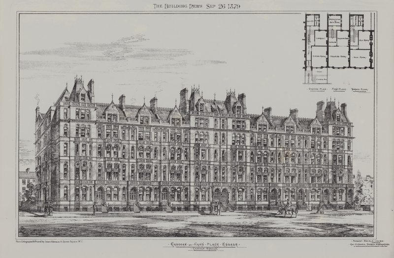 Cadogan Terrace, Cadogan og Hans Place Estate, Chelsea, 1879 af James Akerman