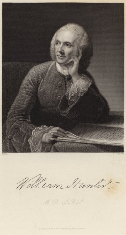 Portræt af William Hunter af James Baker Pyne