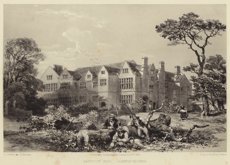 Sawston Hall, Cambridgeshire af James Dafforne