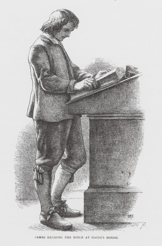 Jakob læser i Bibelen i Gaius