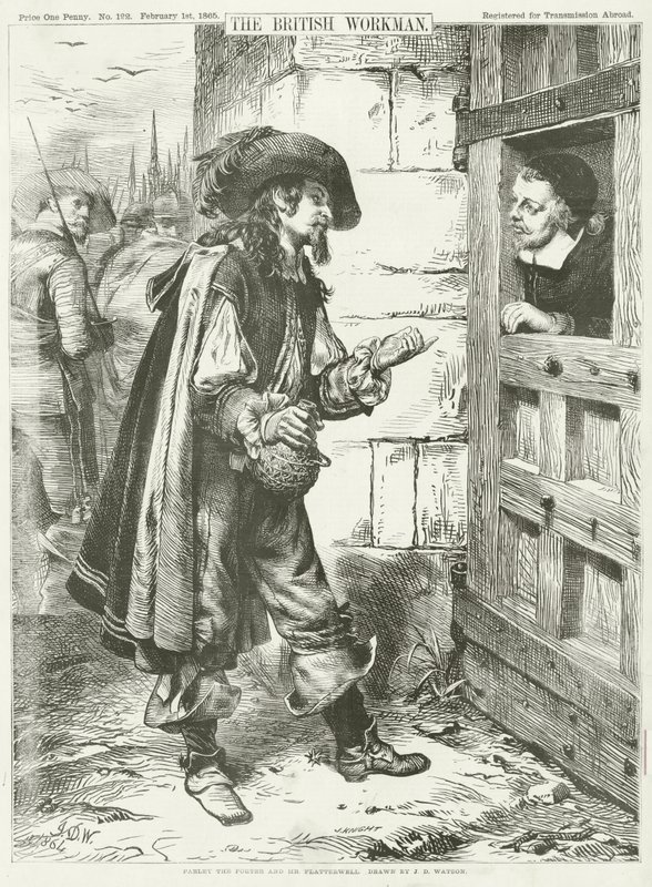Parley the Porter og Mr Flatterwell (gravering) af James Dawson Watson