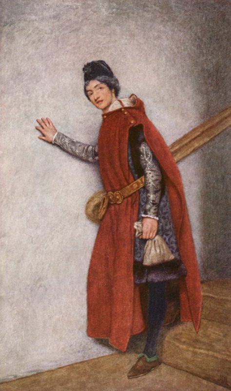 Shakespeares Købmanden i Venedig: Jessica (farvelitografi) af James Dromgole Linton