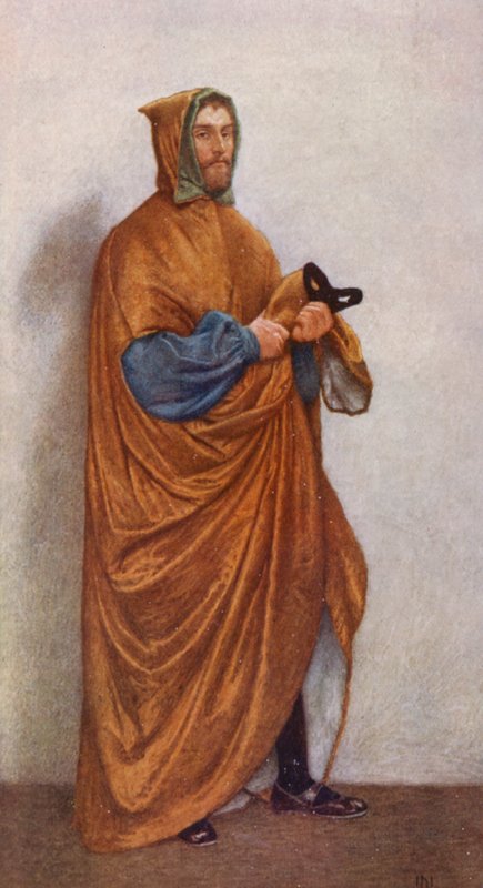 Shakespeares Købmanden i Venedig: Lorenzo (farvelitografi) af James Dromgole Linton