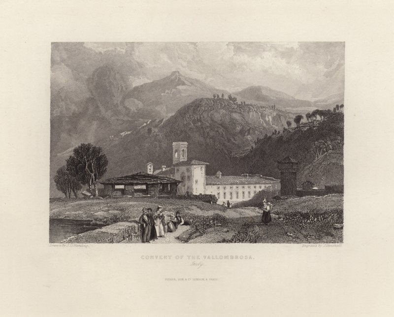 Klosteret i Vallombrosa af James Duffield Harding