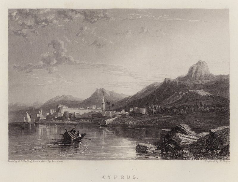 Cypern (farve litho) af James Duffield Harding