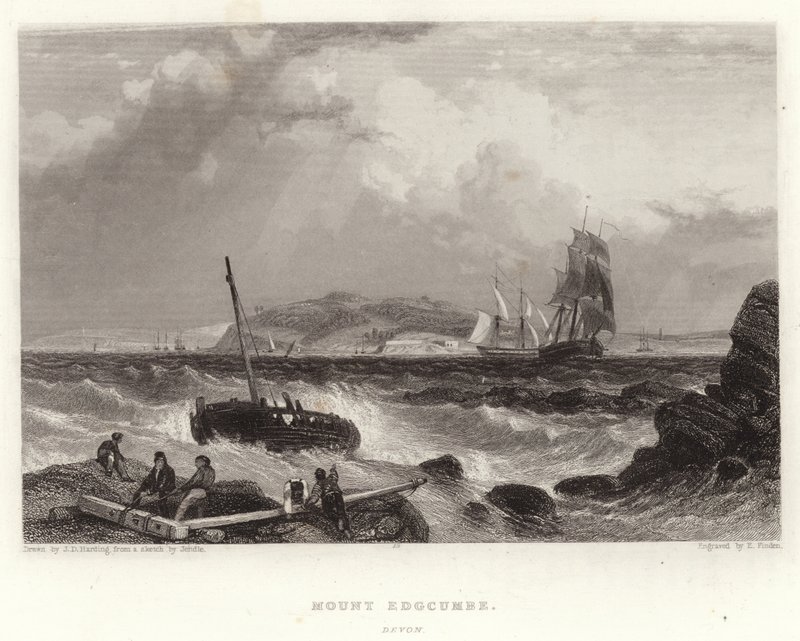 Mount Edgcumbe, Devon af James Duffield Harding