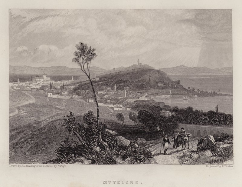 Mytelene (farve litho) af James Duffield Harding
