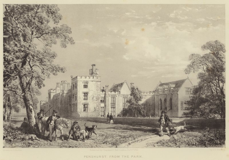 Penshurst, fra parken af James Duffield Harding