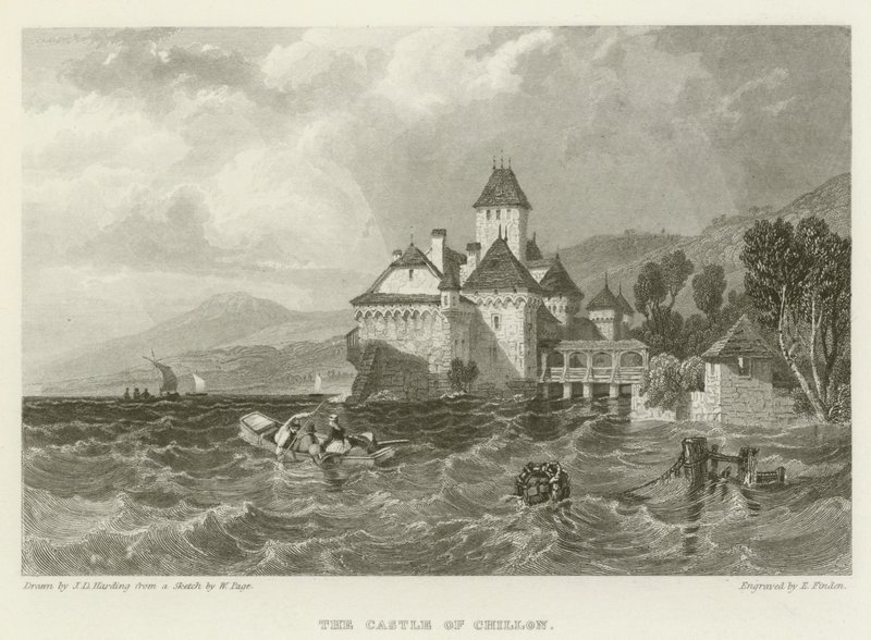 Slottet i Chillon af James Duffield Harding