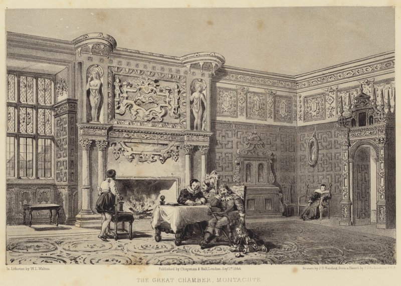 Det store kammer, Montacute af James Duffield Harding