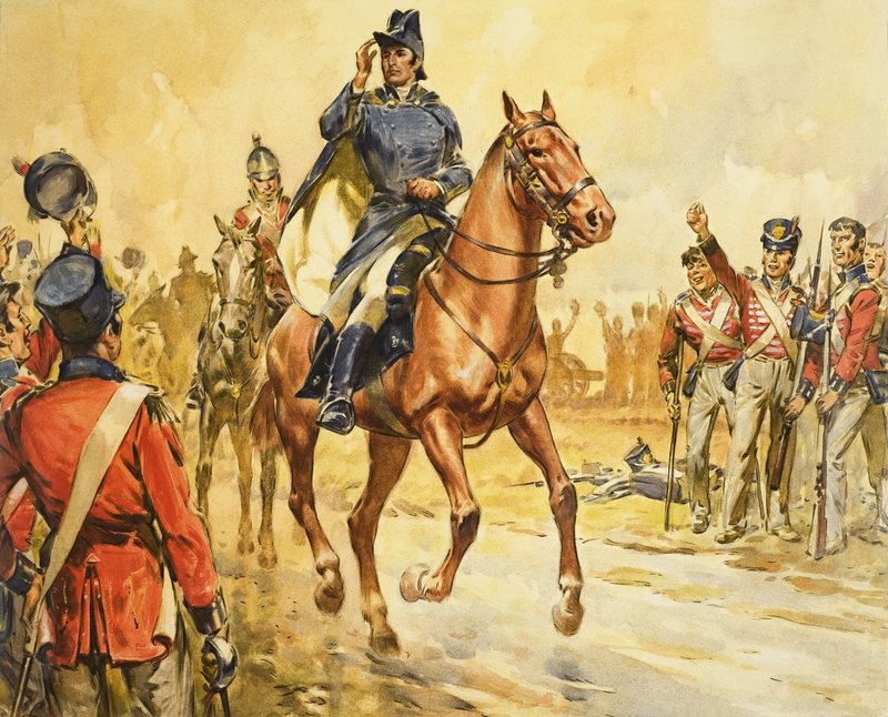 Hertugen af Wellington samler sine tropper af James Edwin McConnell