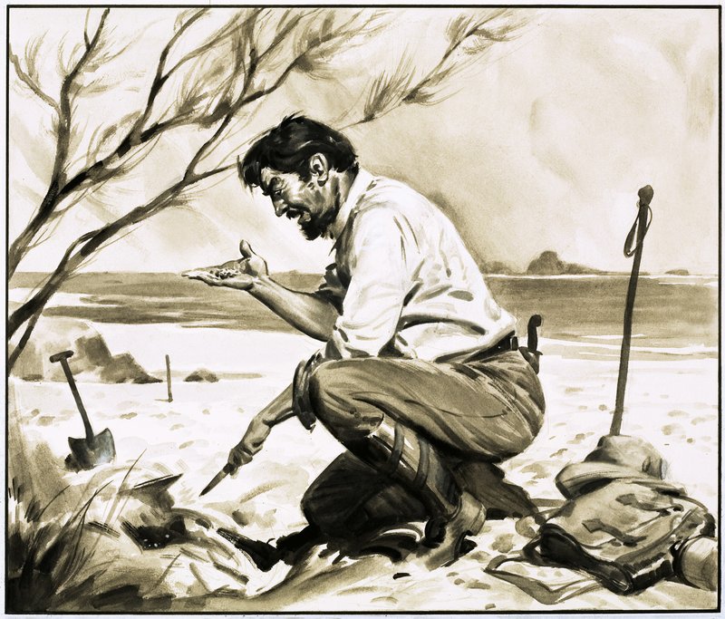 John Bock fandt diamanter på en strand, men blev fængslet, selv om han rapporterede fundet. af James Edwin McConnell