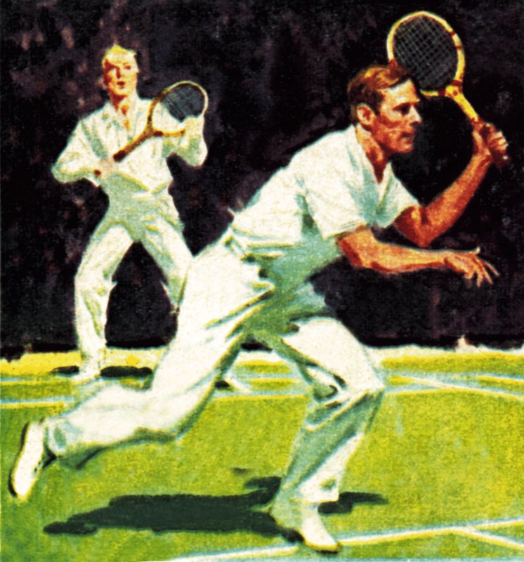 Kong George VI spillede i herredouble ved Wimbledon i 1926 af James Edwin McConnell