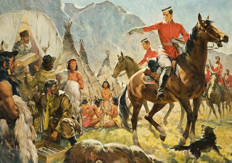 Mounties () og indianere af James Edwin McConnell