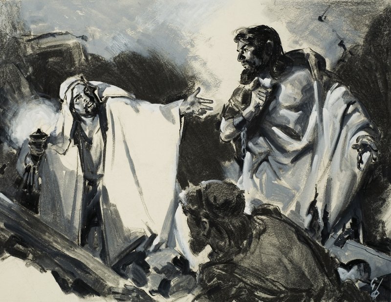 Paulus nægter at bryde ud af fængslet af James Edwin McConnell