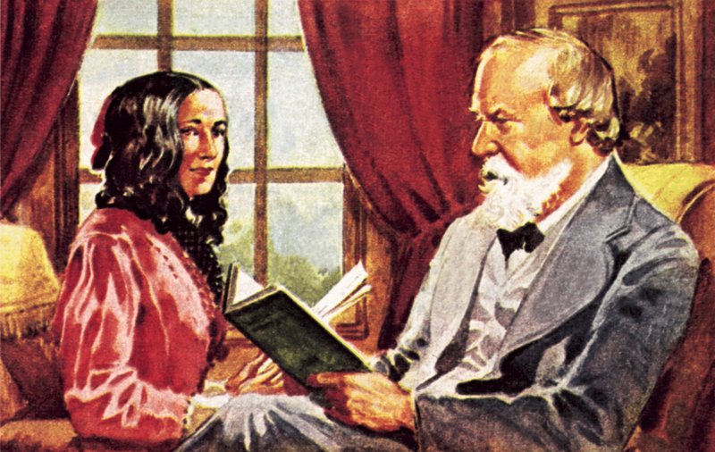 Robert Browning og Elizabeth Barrett Browning af James Edwin McConnell