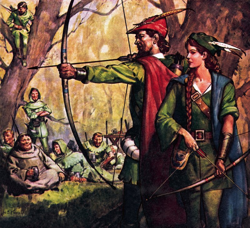 Robin Hood og jomfru Marian af James Edwin McConnell