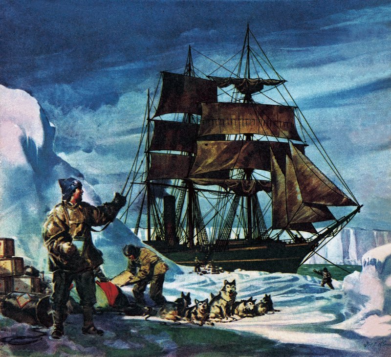 Terra Nova i Antarktis af James Edwin McConnell