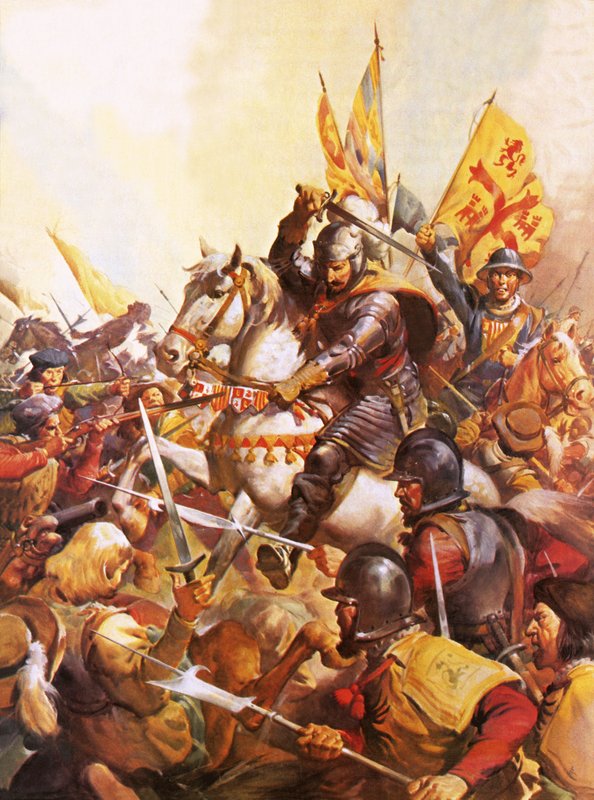 Wallenstein i slaget ved Lutzen af James Edwin McConnell