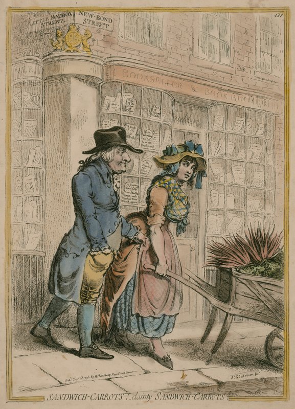 Sandwich-Gulerødder - Lady Sandwich Gulerødder af James Gillray