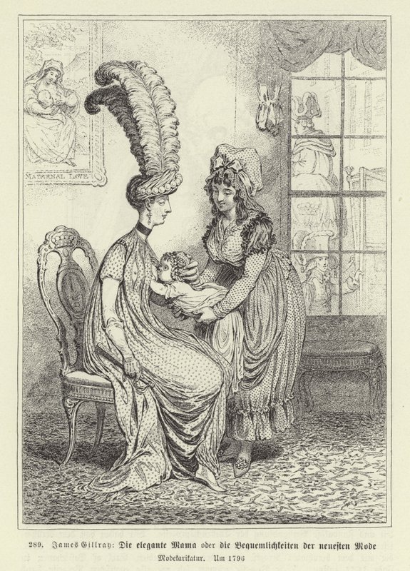 Den moderigtige mor af James Gillray