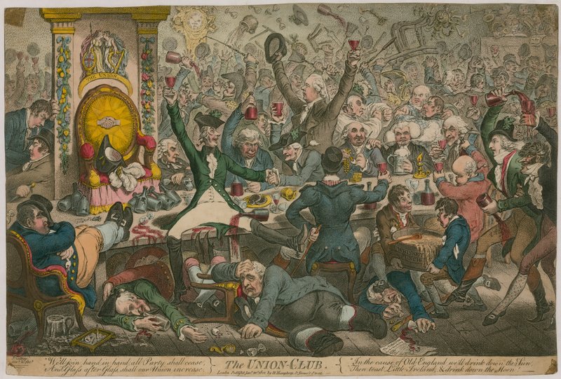 Unionsklubben af James Gillray