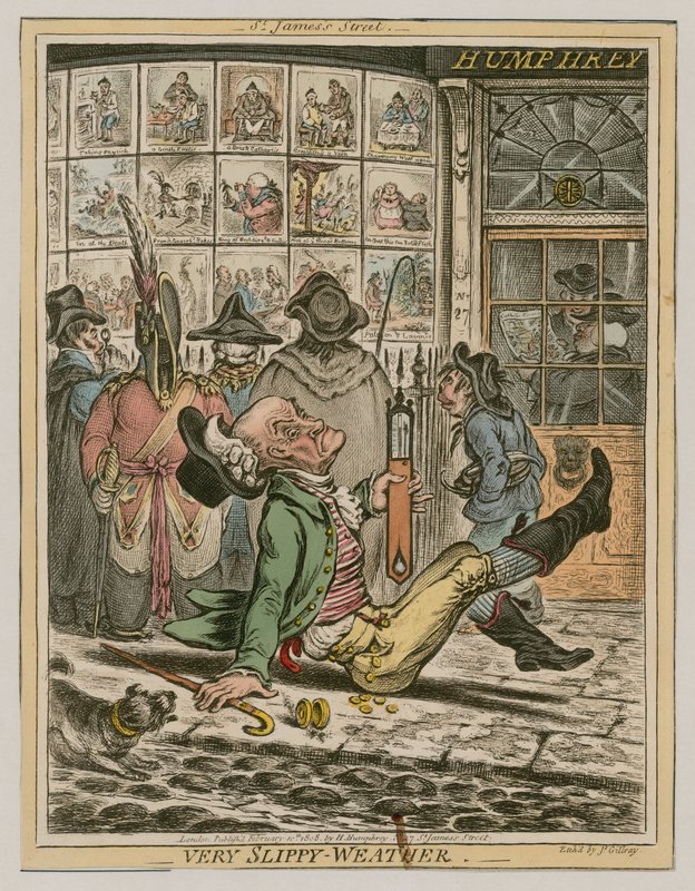 Meget glat vejr af James Gillray