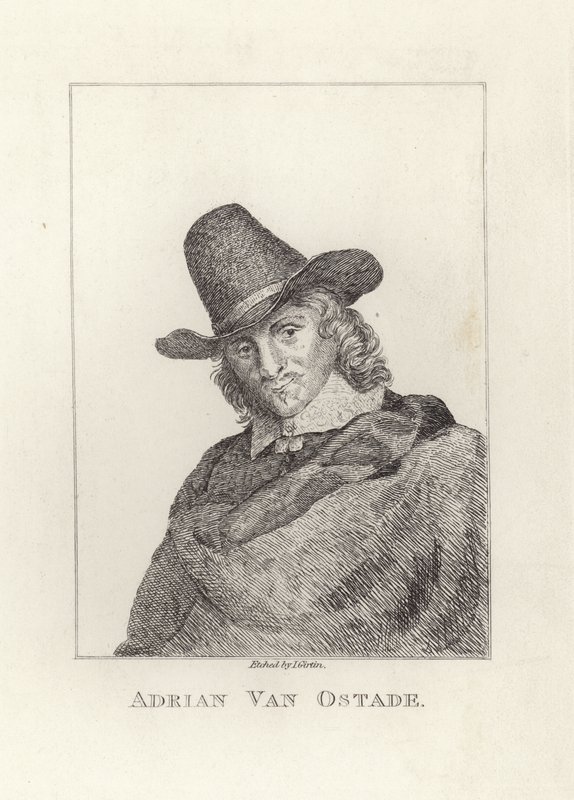 Adriaen van Ostade, døbt som Adriaen Jansz Hendricx. Ætset af James Girtin. af James Girtin