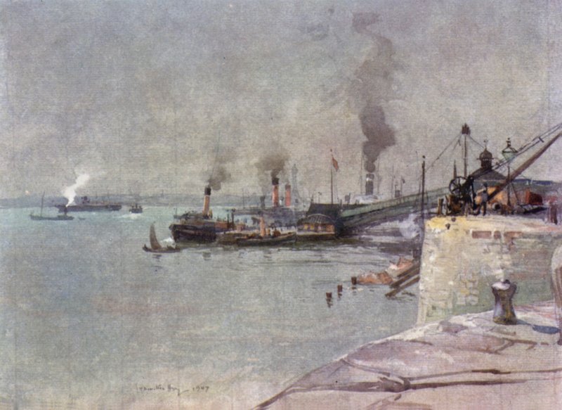 Landing Stage, South End af James Hamilton Hay