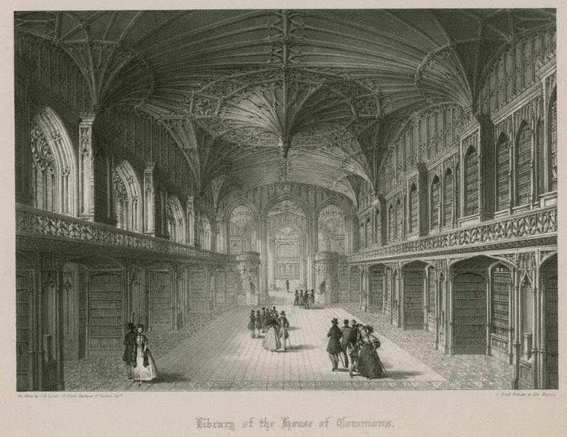 Library of the House of Commons, designet af Thomas Hopper af James Henry Lynch