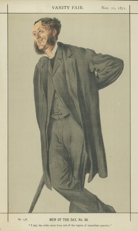 Mr Matthew Arnold (farve litho) af James Jacques Joseph Tissot
