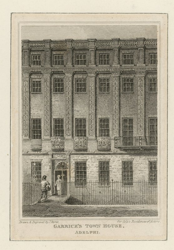 Skuespilleren David Garricks byhus af James Storer