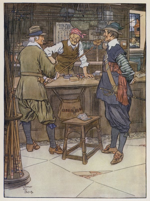 Illustration til CompleteSe Angler af Izaak Walton af James Thorpe