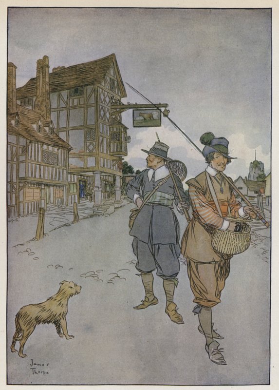 Illustration til The Compleat Angler af Izaak Walton af James Thorpe