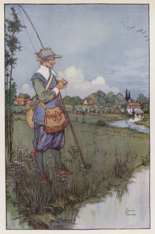 Illustration til The Compleat Angler af Izaak Walton af James Thorpe