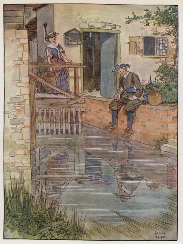 Illustration til The Compleat Angler af Izaak Walton af James Thorpe
