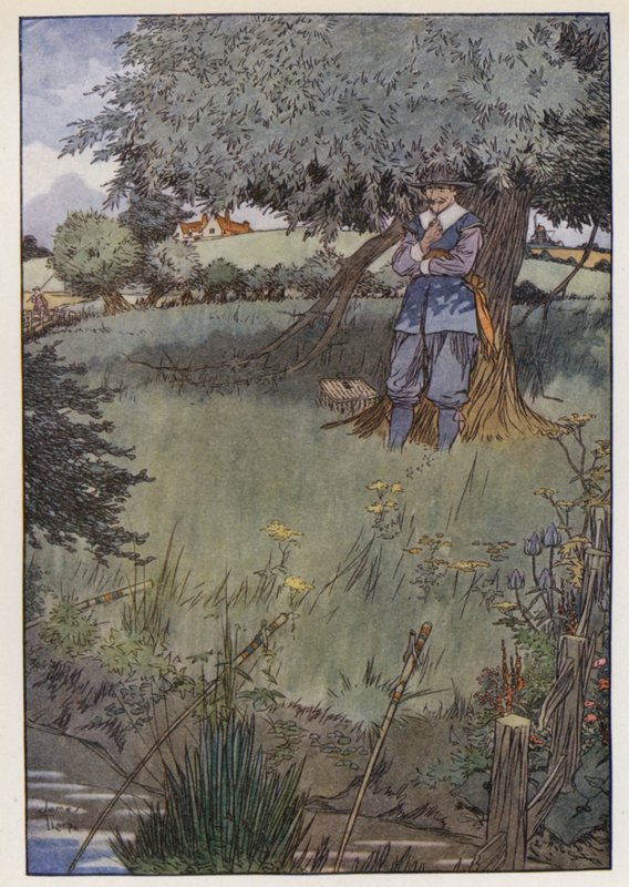 Illustration til The Compleat Angler af Izaak Walton af James Thorpe
