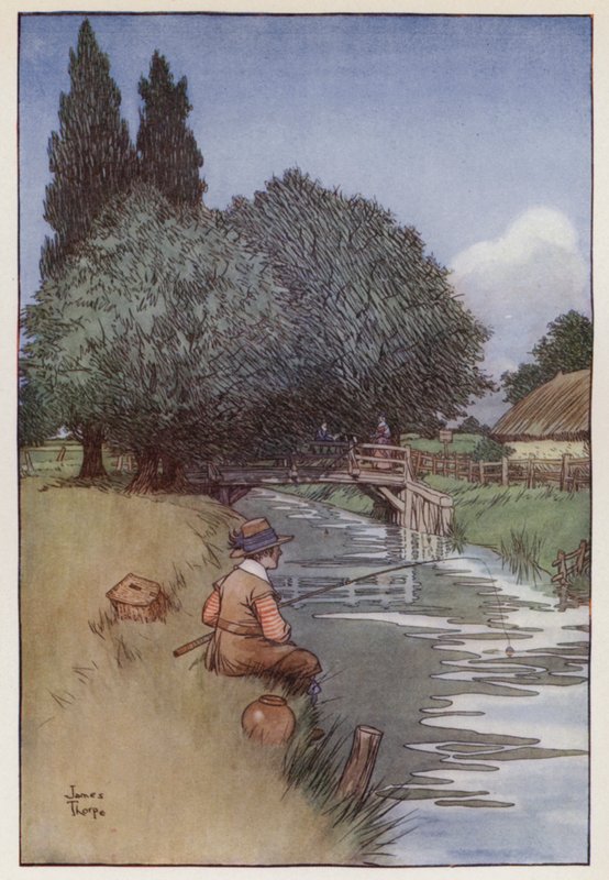 Illustration til The Compleat Angler af Izaak Walton af James Thorpe