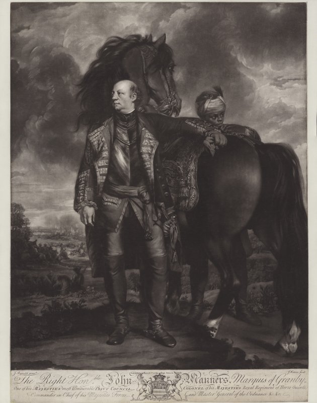 John Manners, Marquess of Granby (mezzotint) af James Watson
